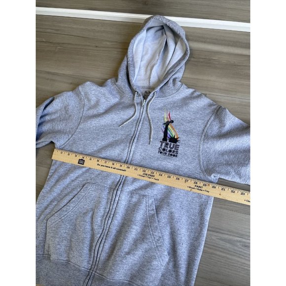 CYNDI LAUPER - TRUE COLORS 2008‎ CONCERT TOUR Sweatshirt Full Zip Medium Pride - Picture 6 of 9